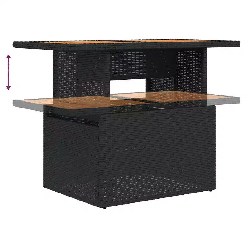 vidaXL Conjunto de Sofás de Jardín Contemporáneo con Cojines