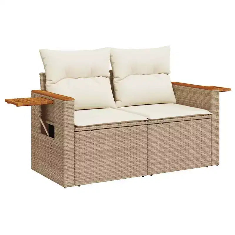 Conjunto de sofá de jardín vidaXL contemporáneo con cojines