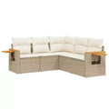vidaXL Contemporary Outdoor Sofa Set in with Cushions