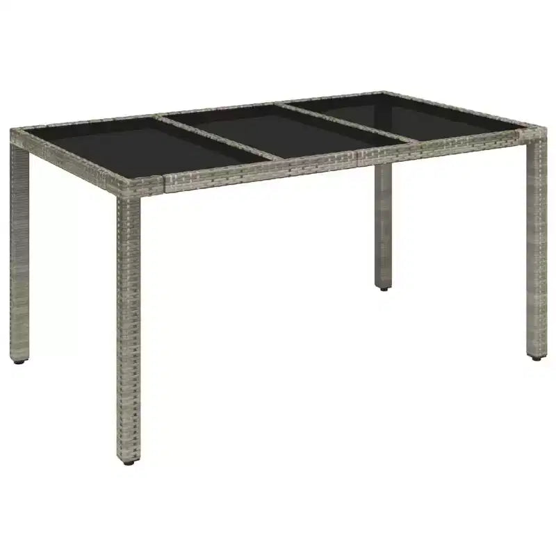 vidaXL Ensemble de salle à manger de jardin en rotin PE Accoudoirs réglables moyens