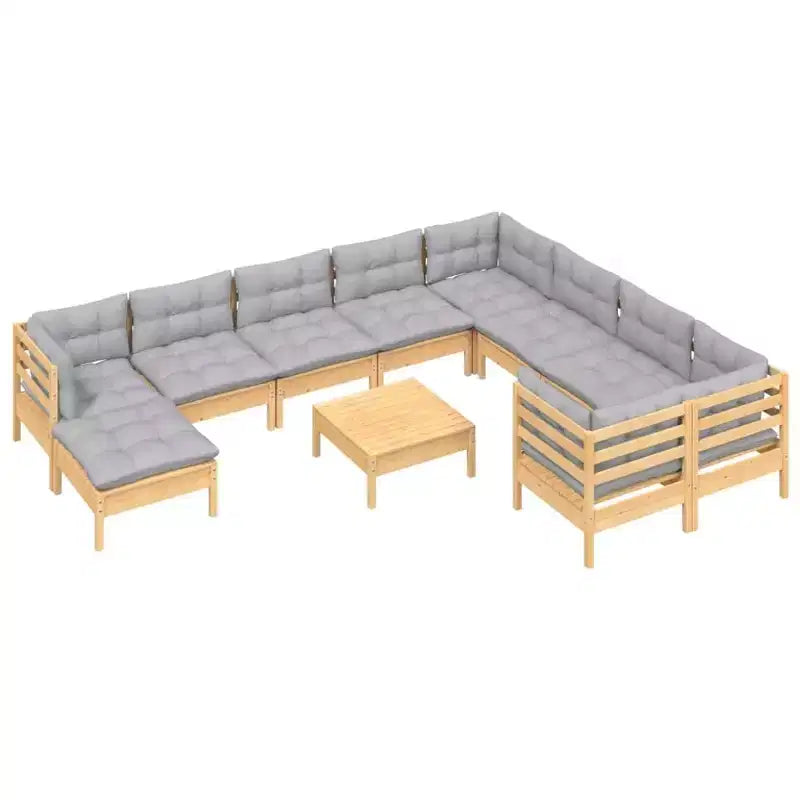 vidaXL Juego de Muebles de Jardín Modular con Cojines en Diferentes Colores