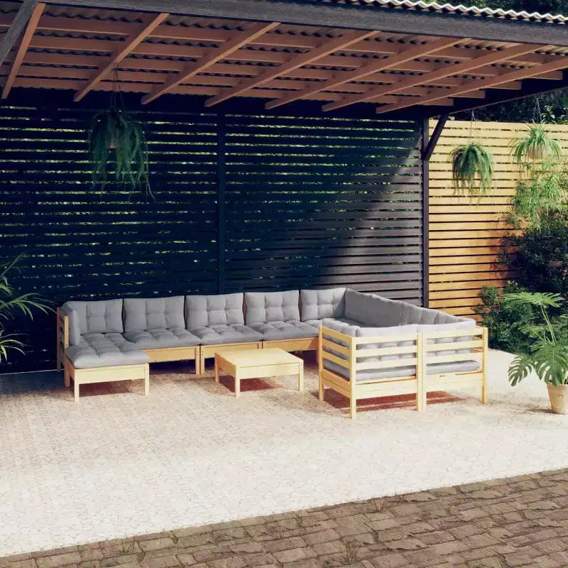 vidaXL Juego de Muebles de Jardín Modular con Cojines en Diferentes Colores