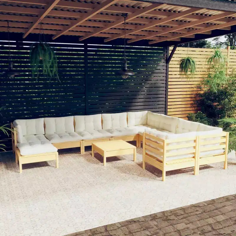 vidaXL Juego de Muebles de Jardín Modular con Cojines en Diferentes Colores