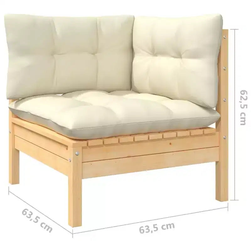 vidaXL Juego de Muebles de Jardín Modular con Cojines en Diferentes Colores