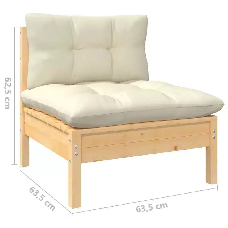 vidaXL Juego de Muebles de Jardín Modular con Cojines en Diferentes Colores