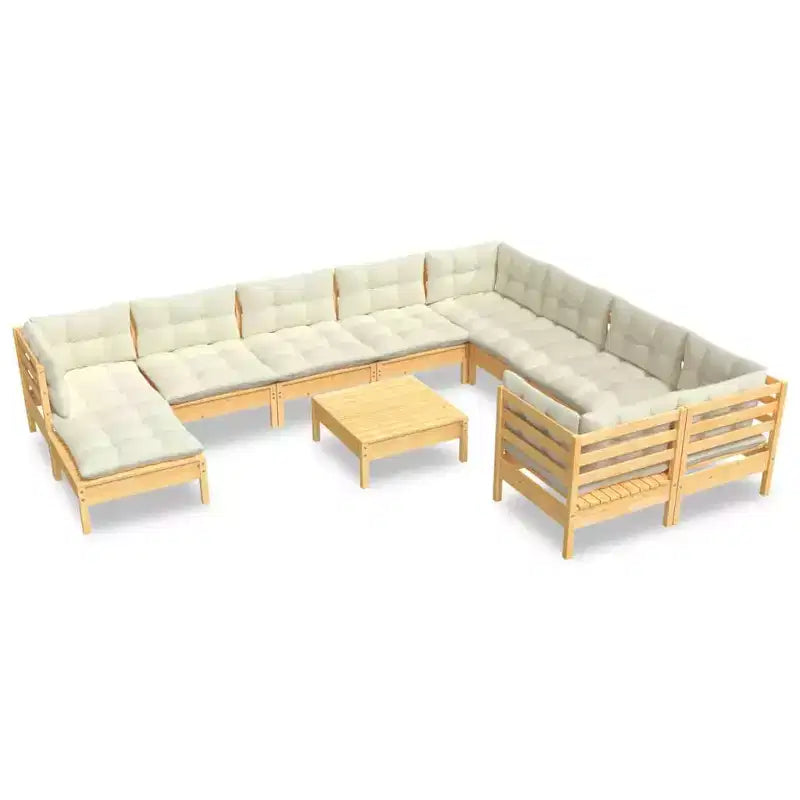 vidaXL Juego de Muebles de Jardín Modular con Cojines en Diferentes Colores