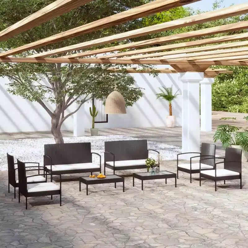vidaXL Conjunto de Muebles de Jardín de 16 Piezas