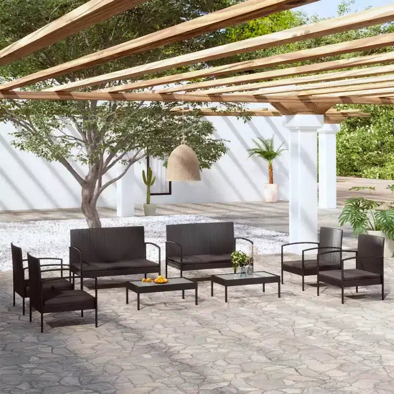 vidaXL Conjunto de Muebles de Jardín de 16 Piezas