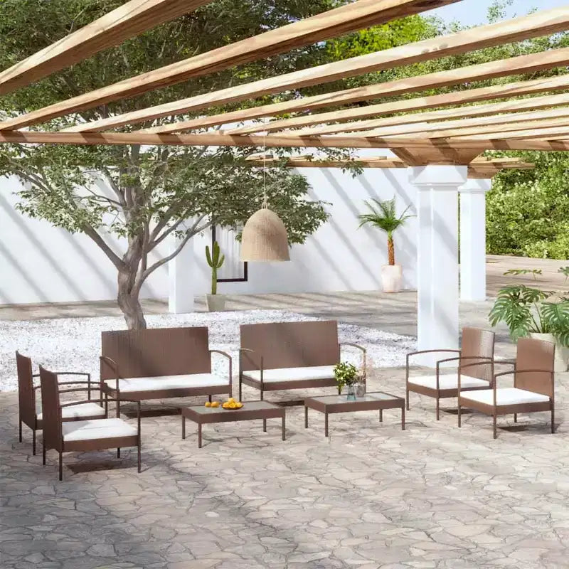 vidaXL Conjunto de Muebles de Jardín de 16 Piezas