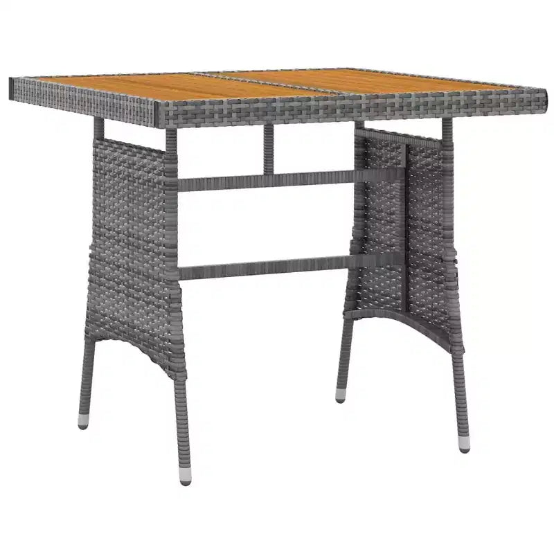 Conjunto de comedor de exterior vidaXL de ratán sintético con estructura de acero