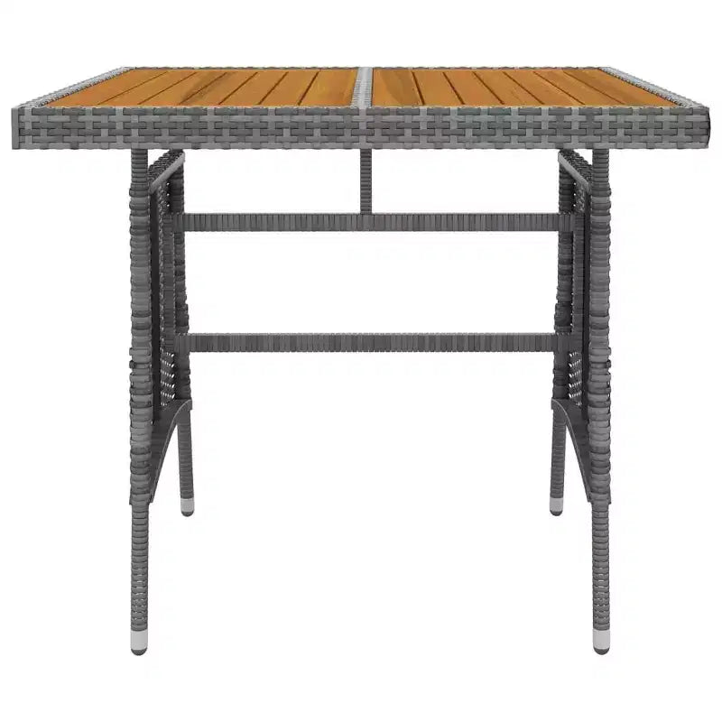 Conjunto de comedor de exterior vidaXL de ratán sintético con estructura de acero