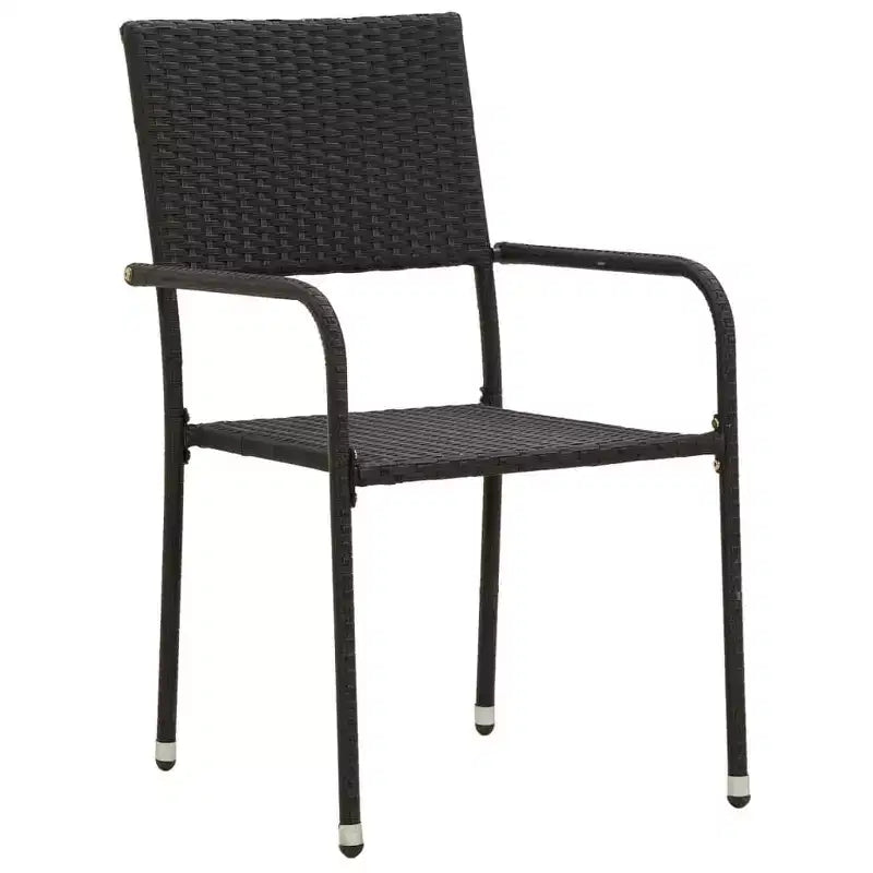 Conjunto de comedor de exterior vidaXL de ratán sintético con estructura de acero
