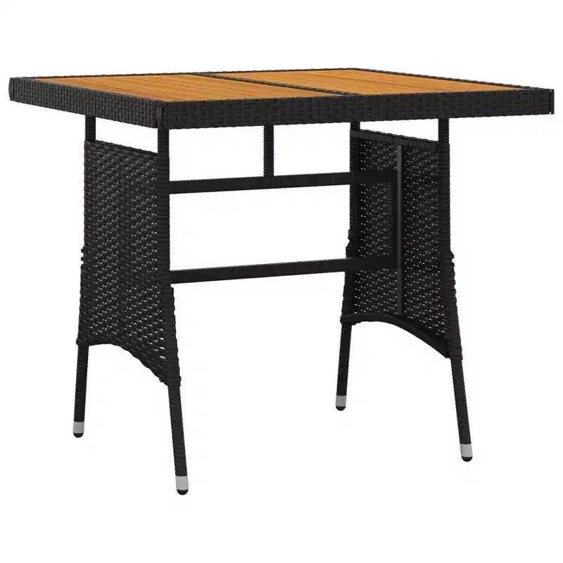 Conjunto de comedor de exterior vidaXL de ratán sintético con estructura de acero
