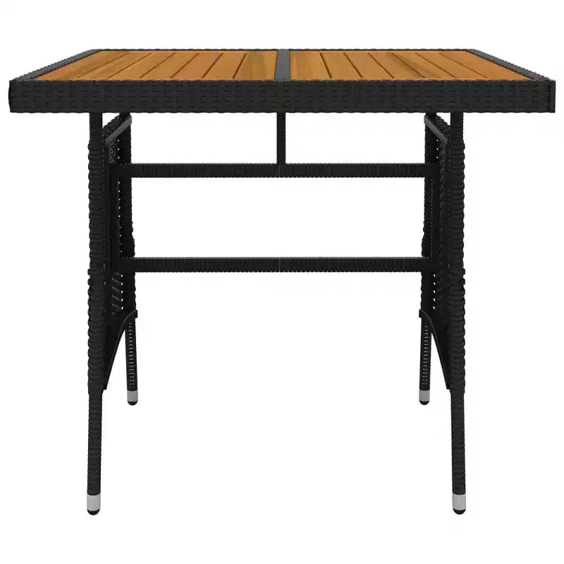 Conjunto de comedor de exterior vidaXL de ratán sintético con estructura de acero