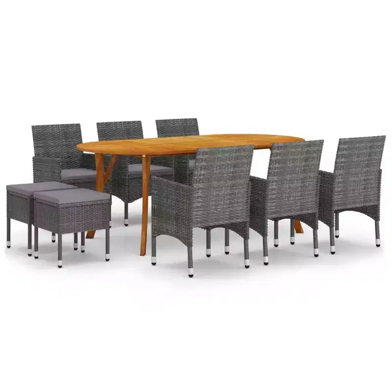 vidaXL Elegante conjunto de comedor para patio en varios colores