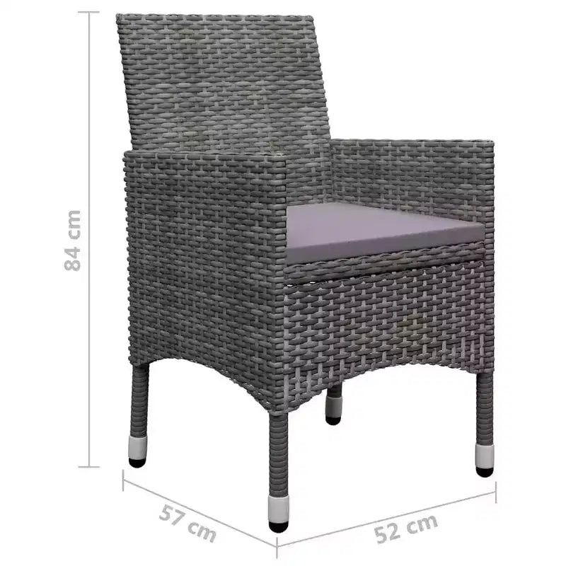 vidaXL Elegante conjunto de comedor para patio en varios colores
