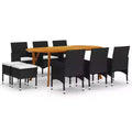 vidaXL Trendy Patio Dining Set in Various Colors