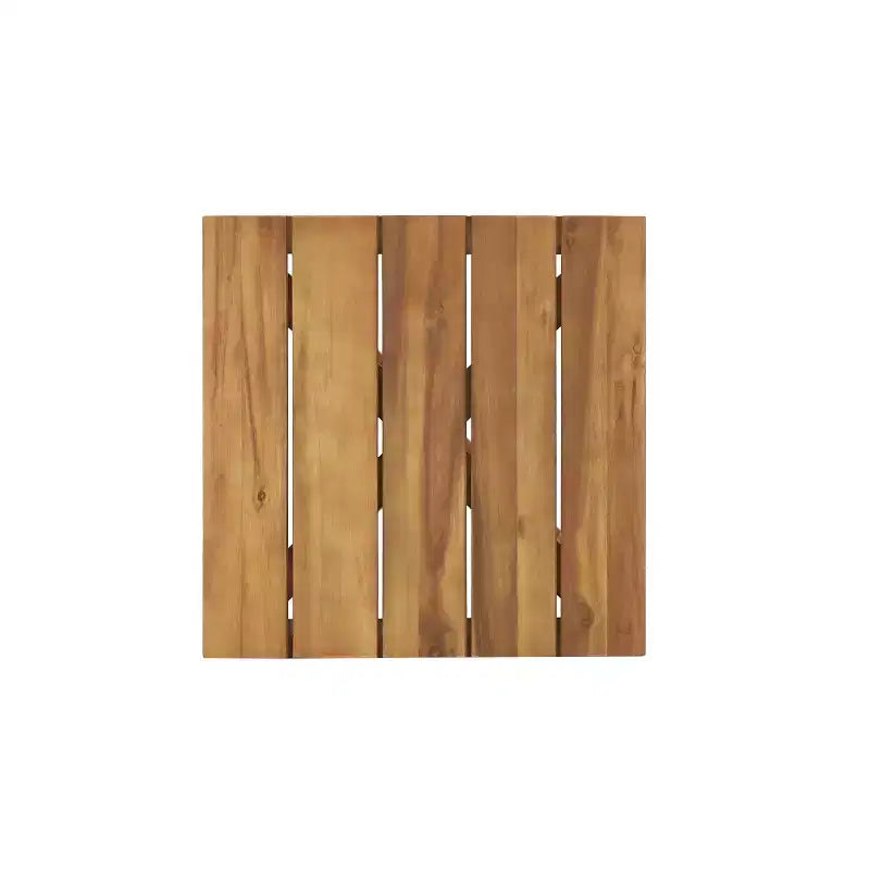 Christopher Knight Home Damaris Juego de 3 Piezas para Patio con Tumbona de Madera de Acacia y Ratán con Cojín y Mesa de Listones