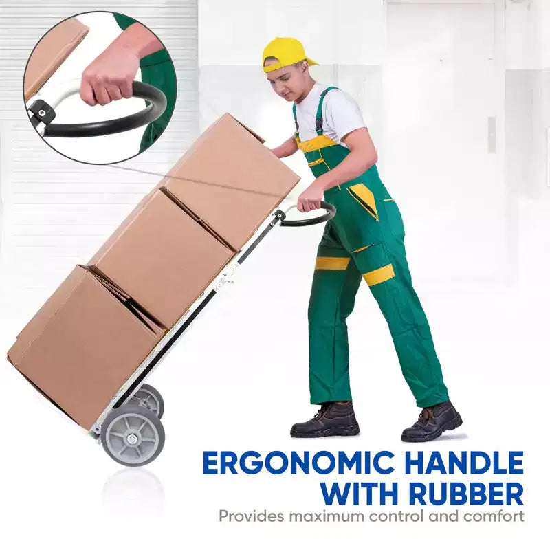 Carrito de compras plegable de aluminio con ruedas y bolsa extraíble