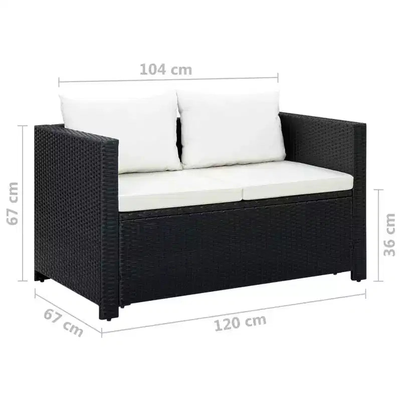 vidaXL Conjunto de Salón de Jardín con Cojines en Diferentes Colores