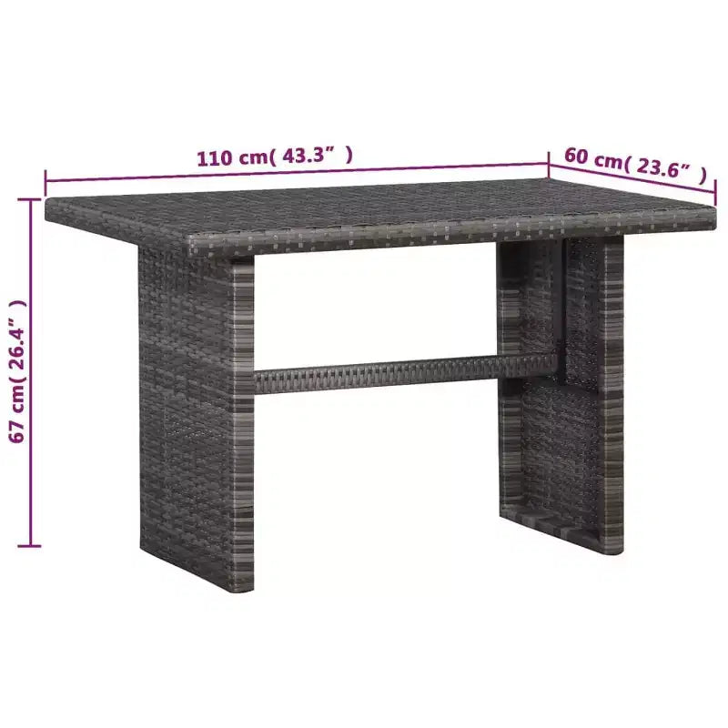 vidaXL Conjunto de Salón de Jardín con Cojines en Diferentes Colores