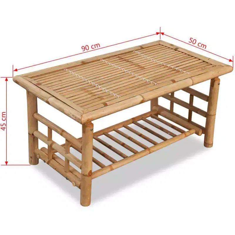vidaXL Juego de sofás seccionales de bambú para patio con cojines