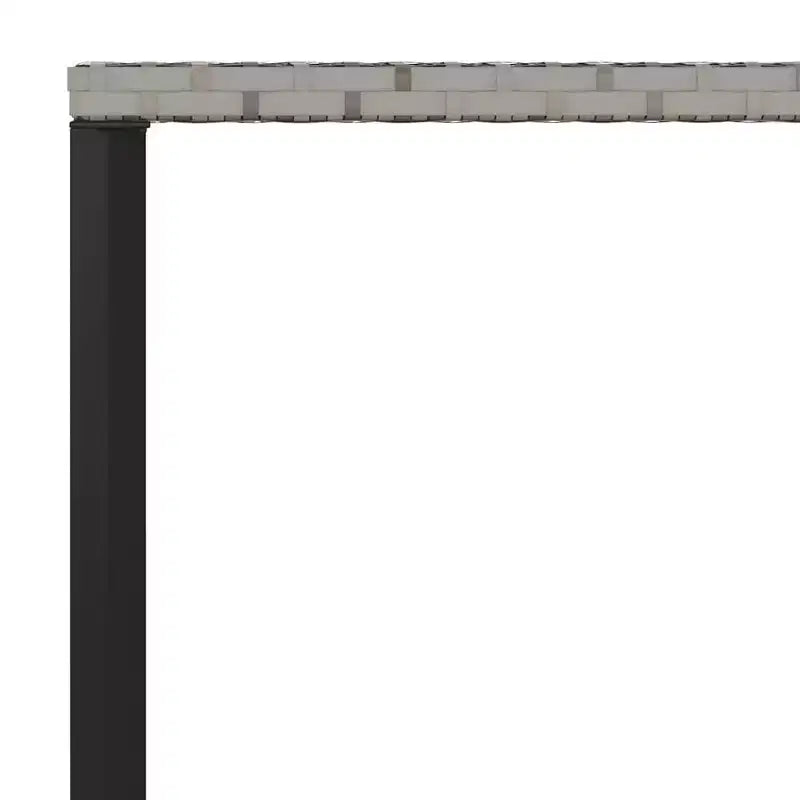 vidaXL Juego de comedor de patio con cojines Juego de conversación de 2 piezas de ratán sintético