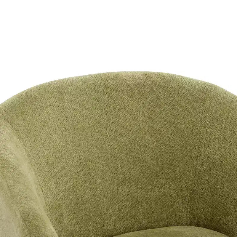 Sillón moderno con respaldo redondo y patas de madera, tapizado en tela suave, para sala de estar u oficina