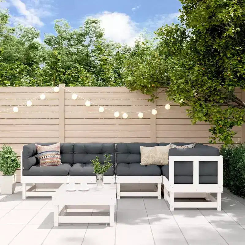 vidaXL Conjunto de Salón de Patio, Muebles de Jardín de Exterior de Madera Maciza de Pino