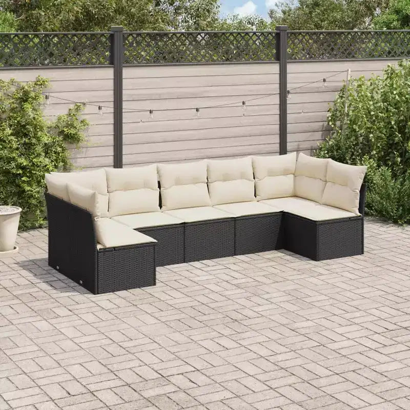 Conjunto de Sofás de Jardín Modular vidaXL con Cojines en Varios Colores