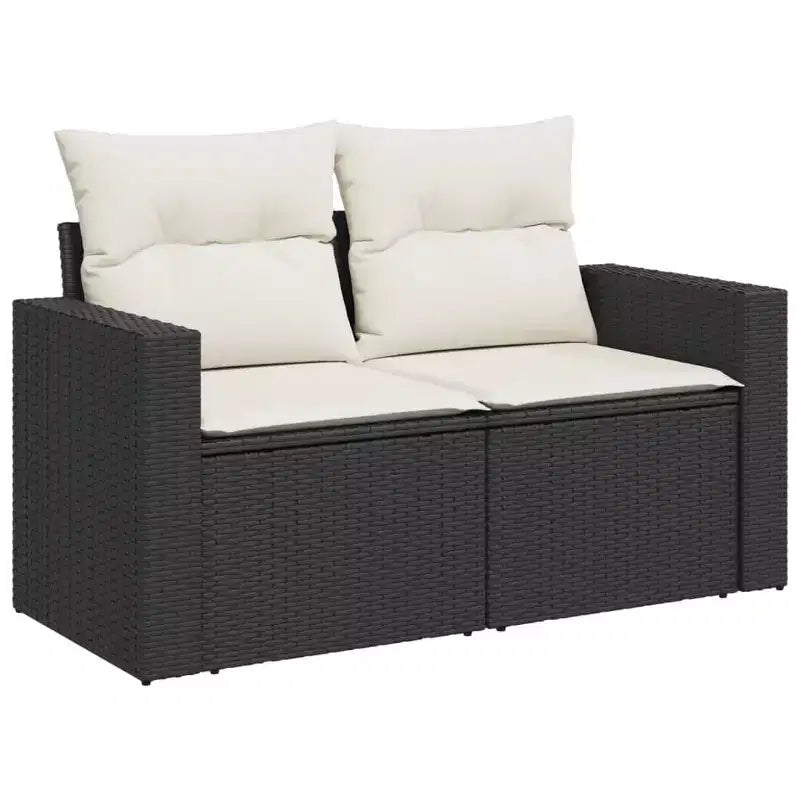 vidaXL Conjunto de Sofás de Jardín Modular de Ratán Sintético con Cojines