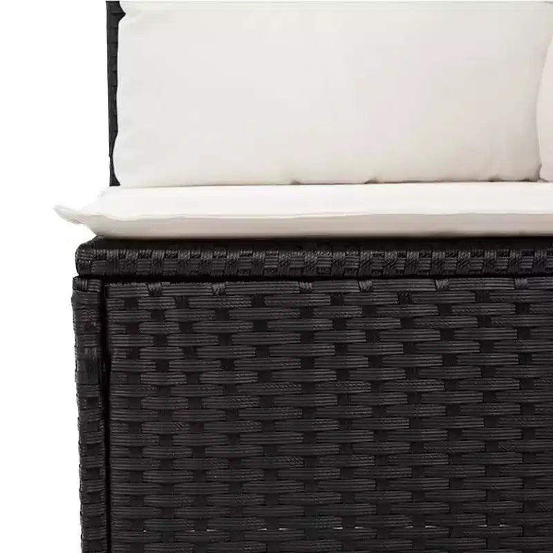 vidaXL Conjunto de Sofás de Jardín Modular de Ratán Sintético con Cojines