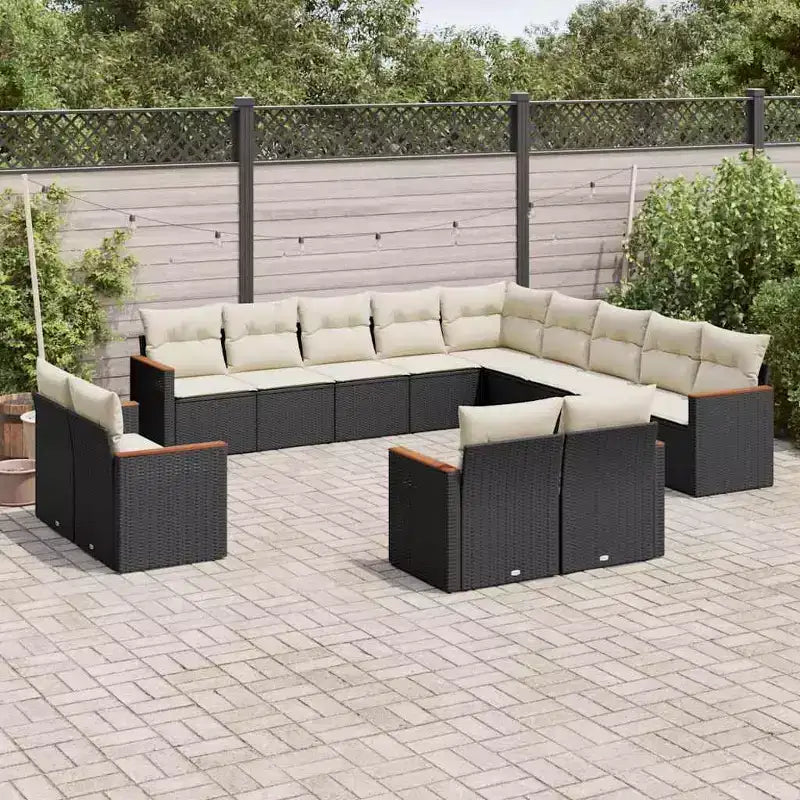 vidaXL Sofá de exterior con cojines - Asientos modulares para patio, varios colores