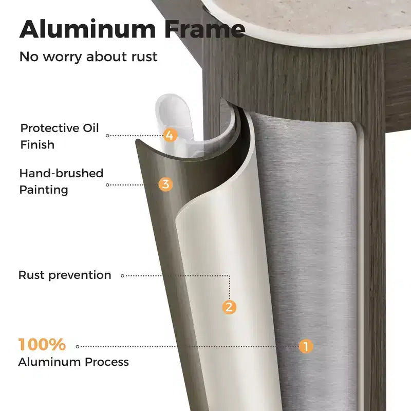 Juego de conversación para patio HAPPATIO, juego de muebles de patio extragrande de aluminio de 4 piezas con respaldo de cuerda trenzada para patio, porche, balcón