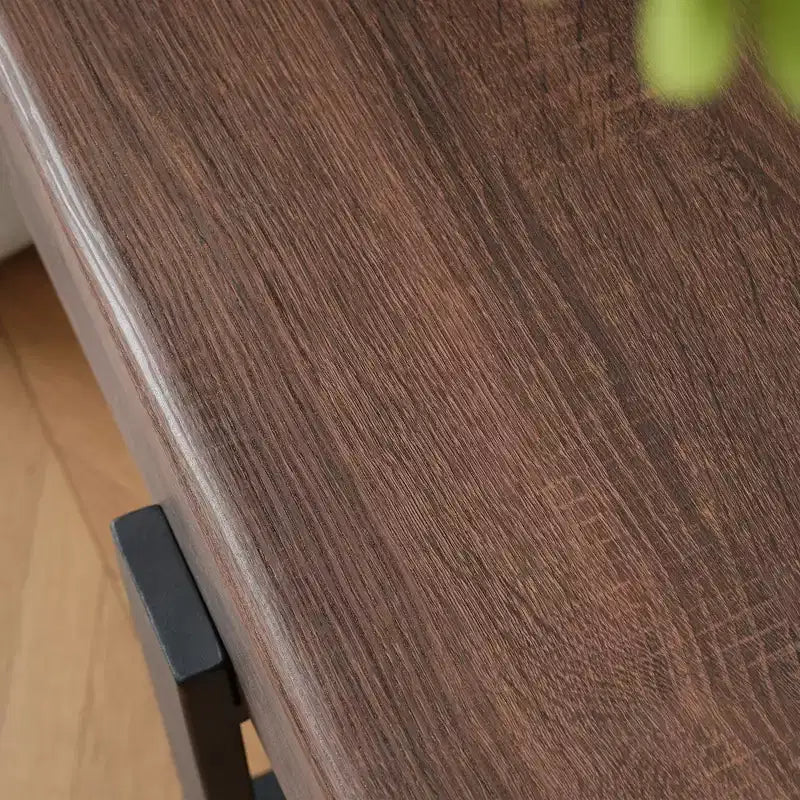 Banco de comedor rústico de 59 pulgadas con tablero de MDF y patas de metal para múltiples usos