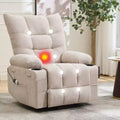 Oversized Lift Recliner Chair, Soft Padded Upholstery, Cup Holders, Side Pocket, Assisted Stand, Comfortable Lounge Recliner for Living Room, Bedroom
