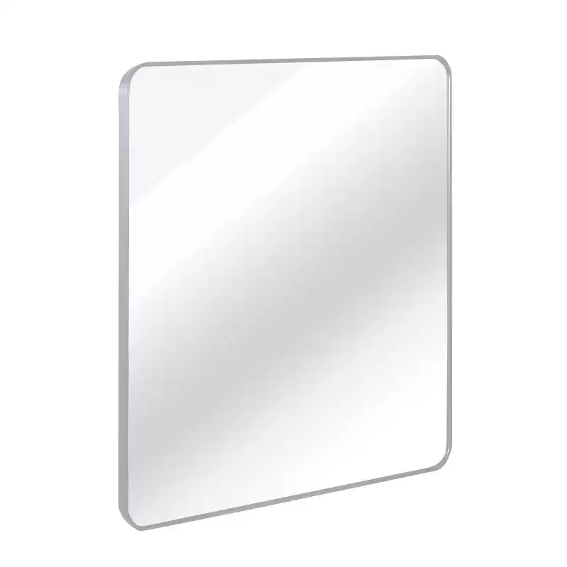 Espejo de baño cuadrado con marco metálico para pared, 30"x30"