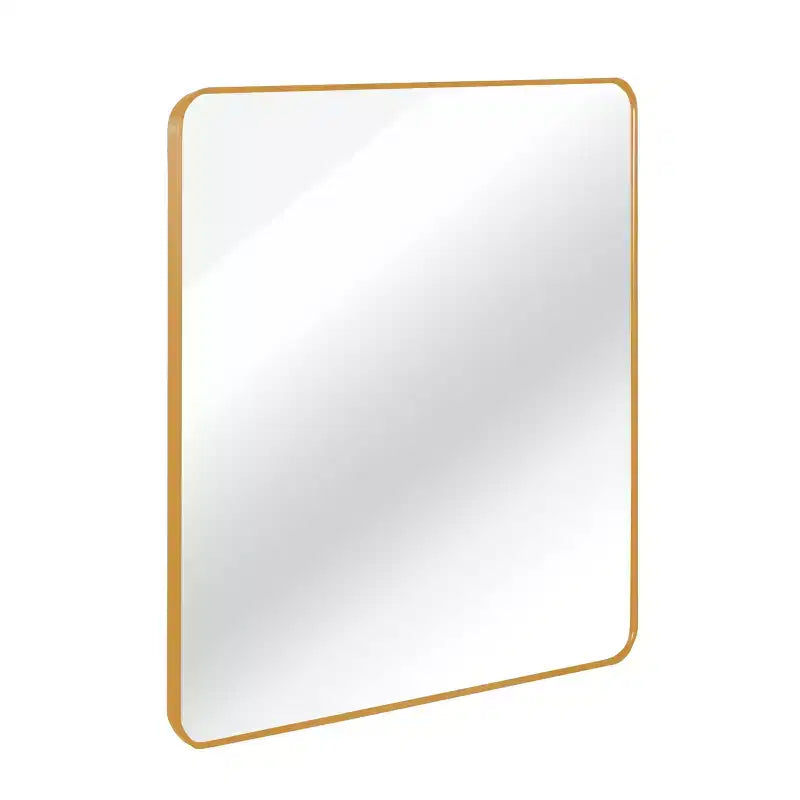 Espejo de baño cuadrado con marco metálico para pared, 30"x30"