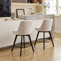 Juego de 4 sillas de comedor de madera, taburetes de bar giratorios modernos con respaldo y patas de madera, taburetes de bar tapizados, silla de bar para isla de cocina y barra de casa