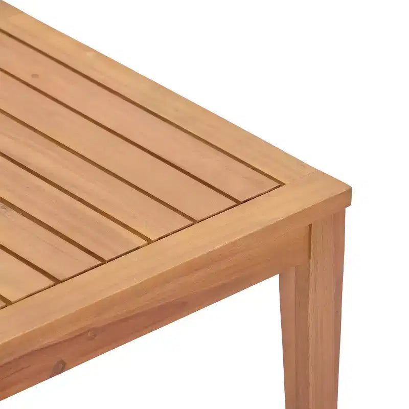Juego de asientos de patio moderno Phachara de 4 piezas de madera de acacia Christopher Knight Home con cojines y mesa de listones