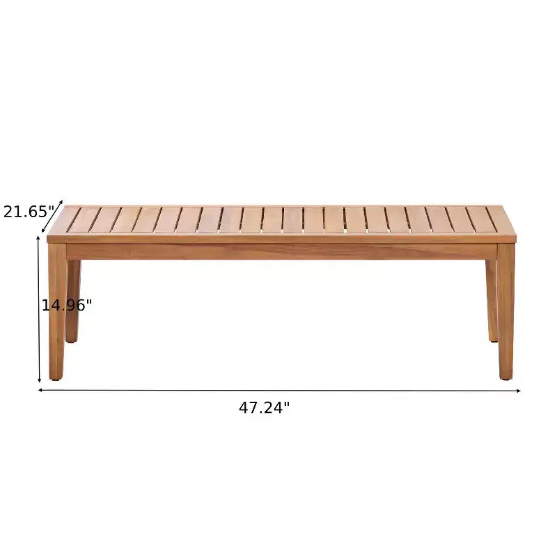 Juego de asientos de patio moderno Phachara de 4 piezas de madera de acacia Christopher Knight Home con cojines y mesa de listones