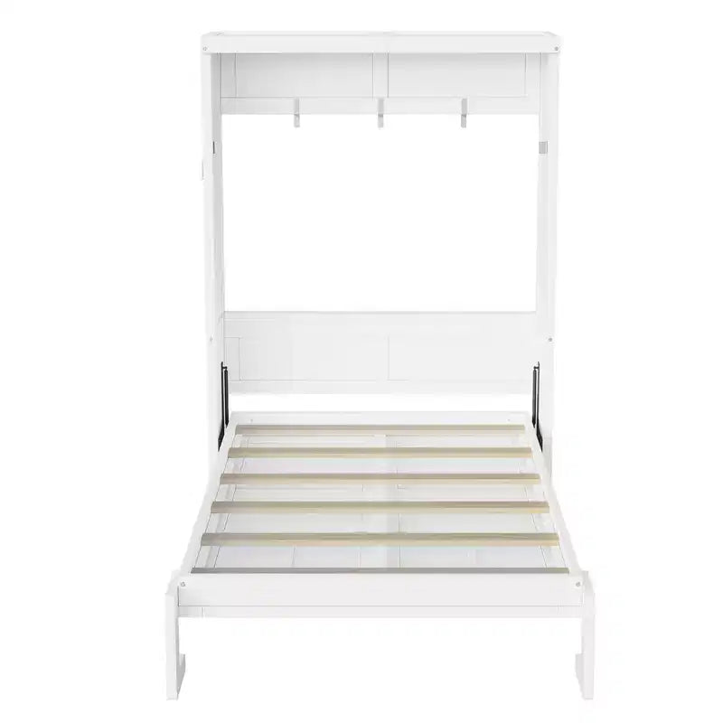 Cama Murphy con armario plegable, individual y doble, cama de pared que ahorra espacio