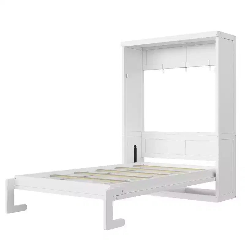Cama Murphy con armario plegable, individual y doble, cama de pared que ahorra espacio
