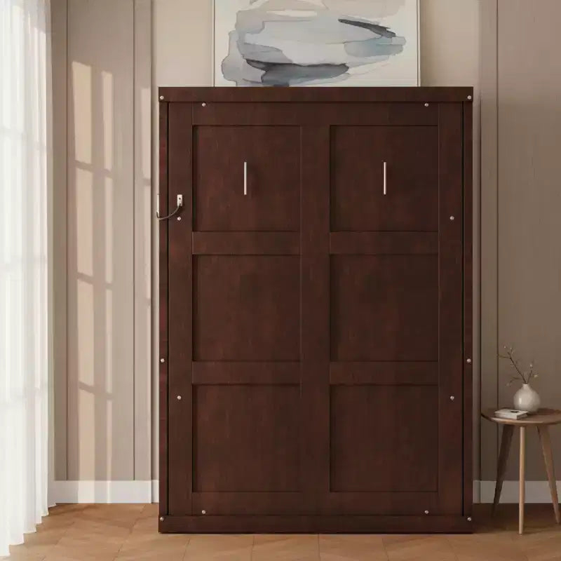 Cama Murphy con armario plegable, individual y doble, cama de pared que ahorra espacio