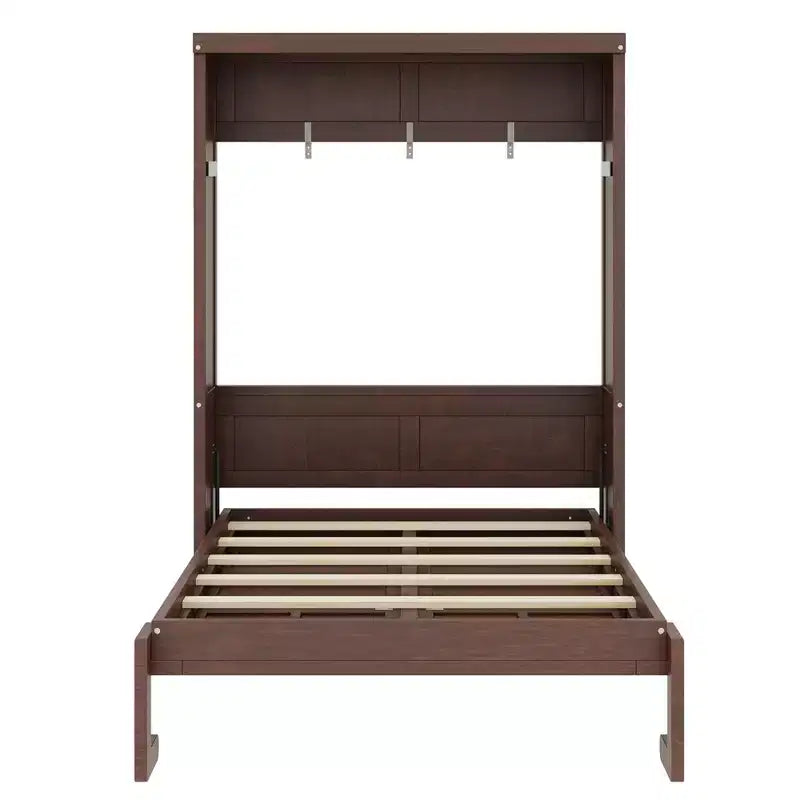 Cama Murphy con armario plegable, individual y doble, cama de pared que ahorra espacio