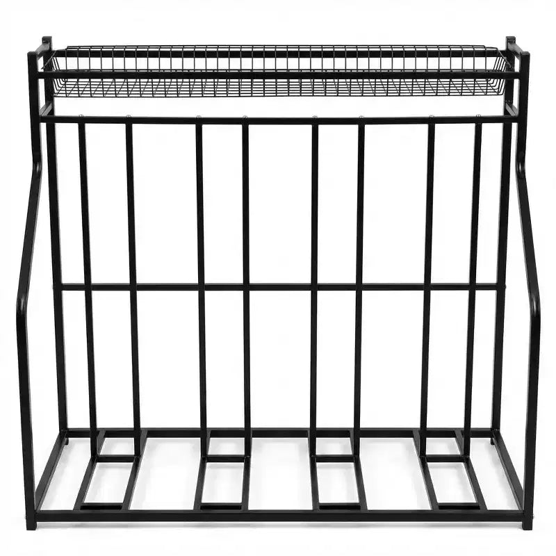 Estante para bicicletas de garaje, Estante para almacenamiento de bicicletas, Soporte para 4 bicicletas, Estante de almacenamiento de bicicletas para organizador interior, Estación de almacenamiento de equipo deportivo