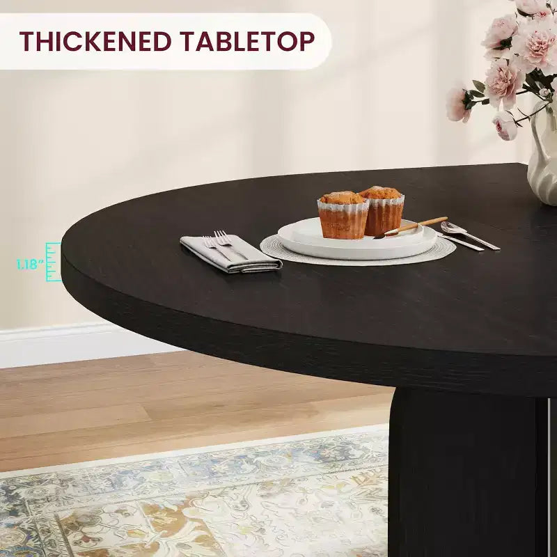 Mesa de comedor redonda extensible de 47-63 para 4-8 personas, mesa de cocina extensible de madera estilo rústico con estructura de metal, ovalada que ahorra espacio para apartamentos, gris retro
