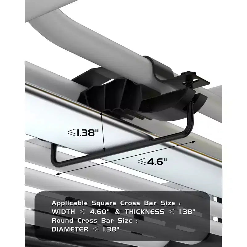 Cesta de Carga de Techo de Acero Reforzado, 200 lbs de Capacidad, para SUVs, Coches, Camionetas