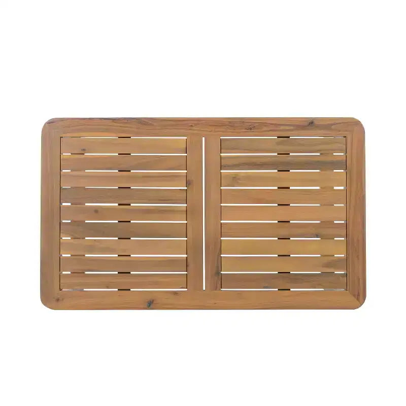 Christopher Knight Home Marsh Patio Modern Acacia Wood Juego de sala de estar de 2 piezas con sofá de 3 plazas de cuerda y mesa de centro
