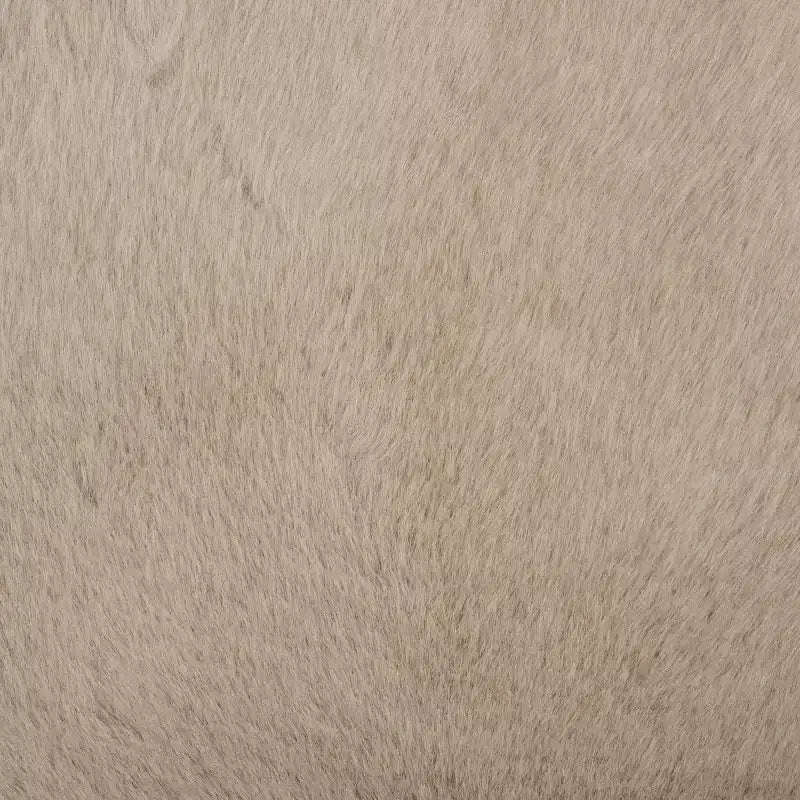 Puf Otomano Redondo, Crema, 100% Poliéster, Capacidad de 125 kg, Hecho en EE. UU.